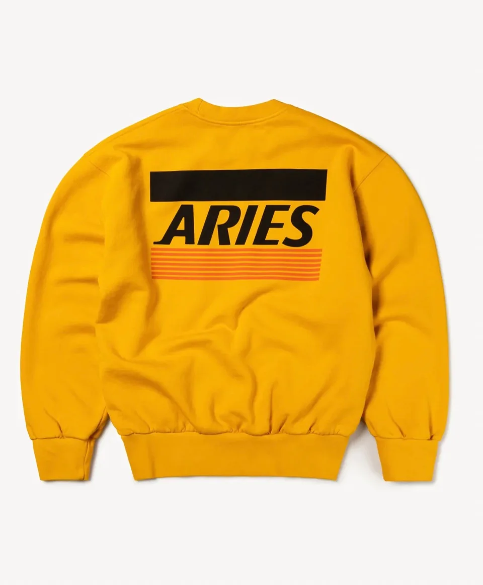 Aries Credit Card Sweatshirt Mustard