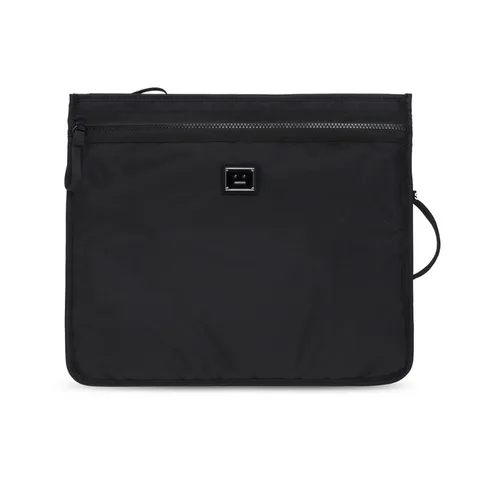 Acne Studios Face Flat Pouch Black