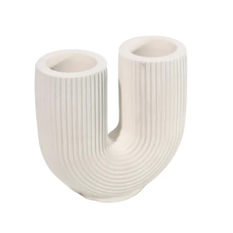 White Arch Dual Candle Holder