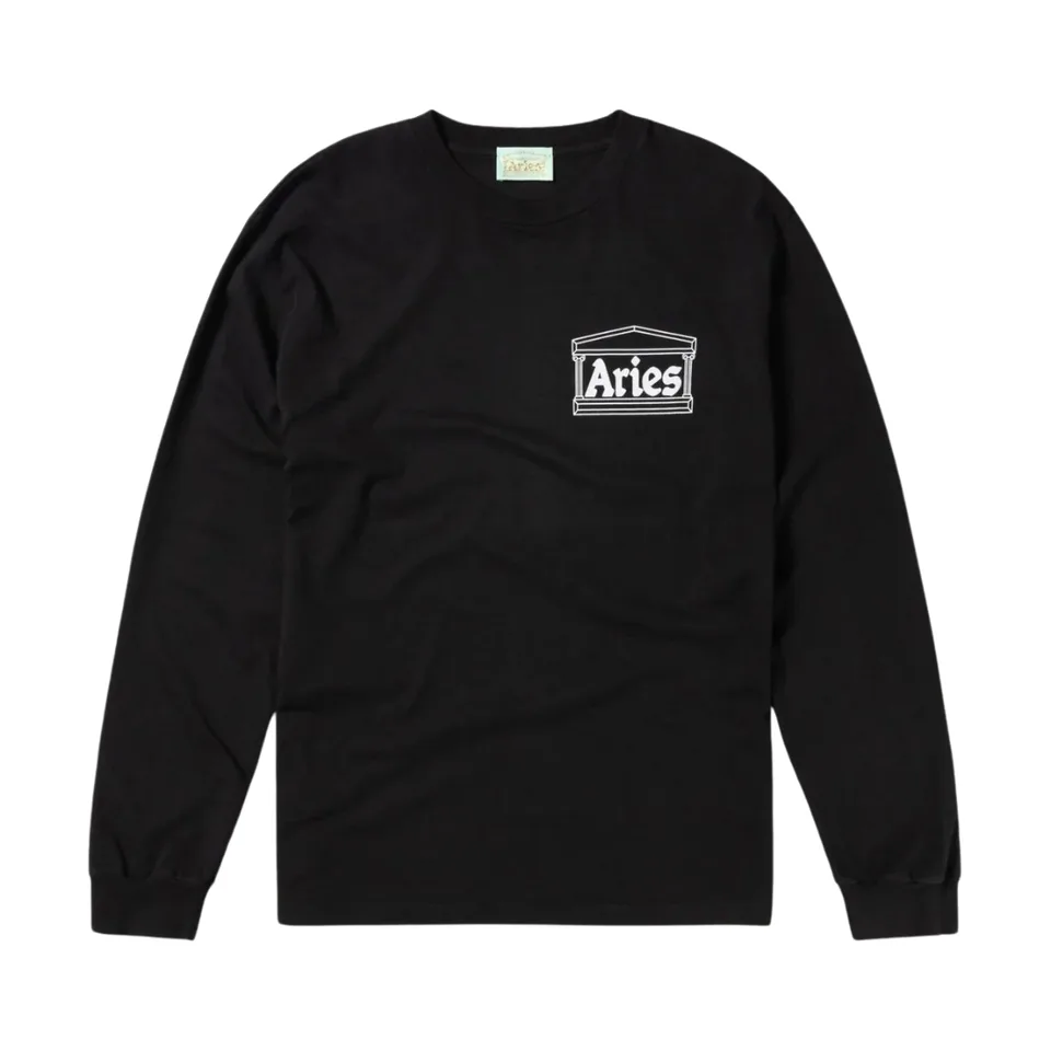 Aries Temple Long Sleeve T-shirt Black