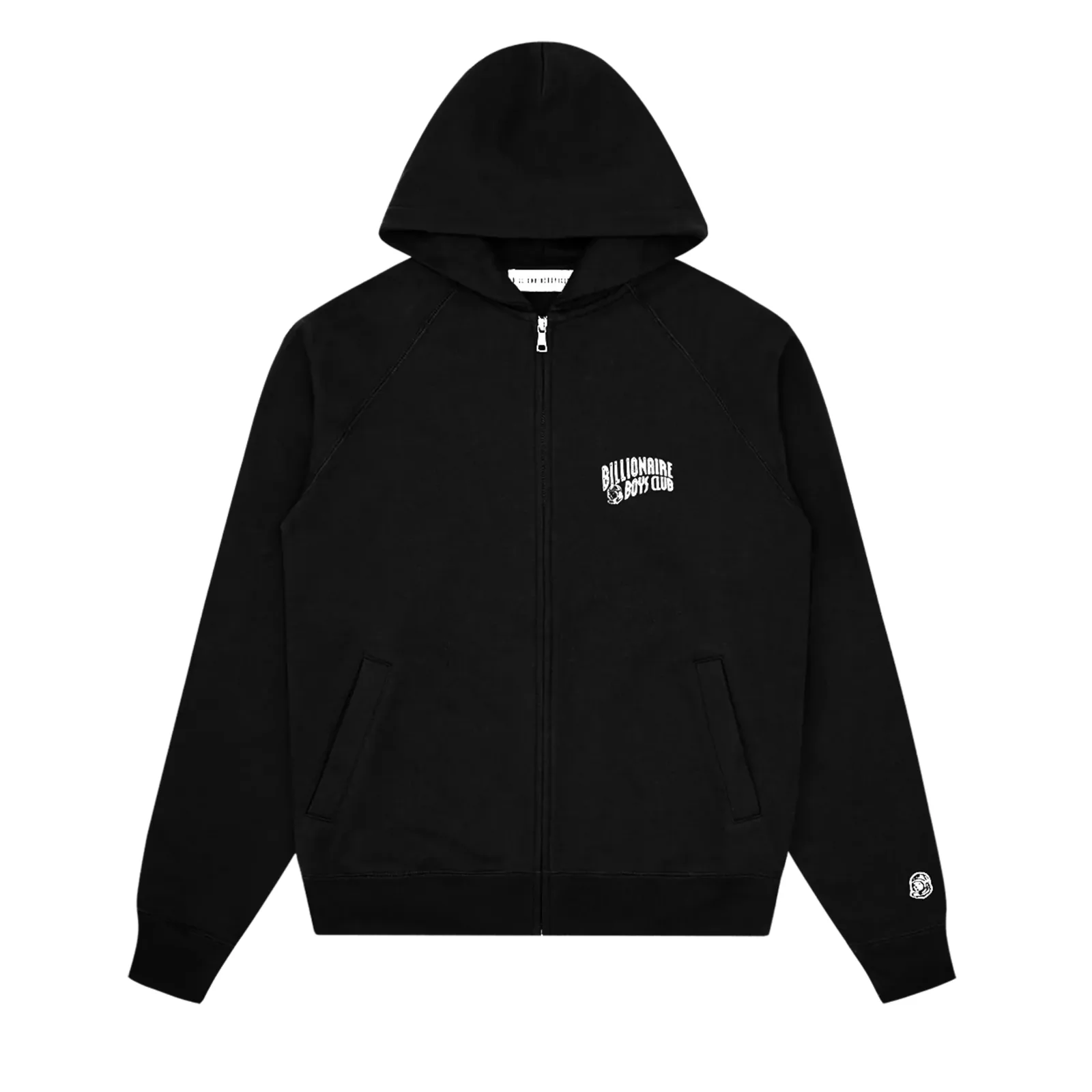Billionaire Boys Club Black Arch Logo Zip through Hoodie