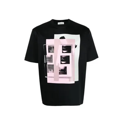 Lanvin Layered Print T-shirt Black